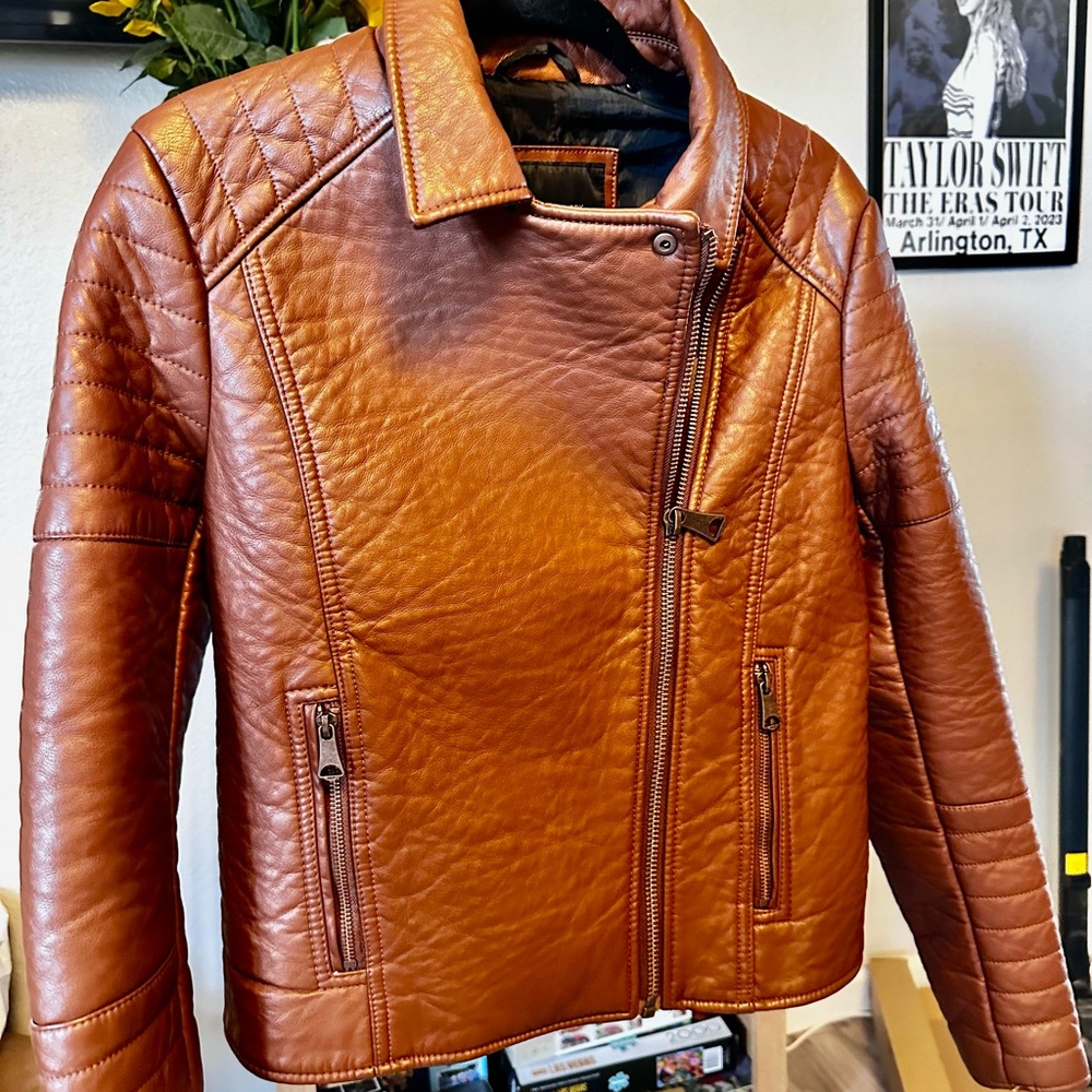 Marc New York Dark Brown Leather Jacket